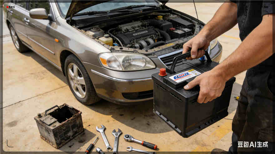 双鸭山汽车换电瓶电话【案例】